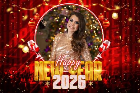 Happy New Year Photo Frame Online Editing 2026