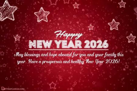 Create New Year Greeting Video 2026 With Name Wishes