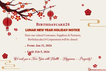 Make Lunar New Year Holiday Notice 2026 Online Free