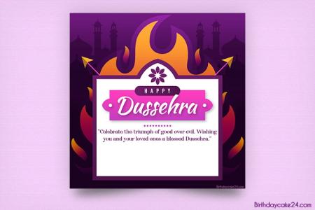 Create a Beautiful and Impressive Dussehra Greeting Card Online for Free