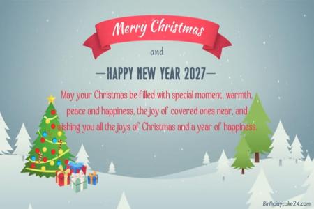 Create The Best Merry Christmas and Happy New Year 2027 Greeting Video