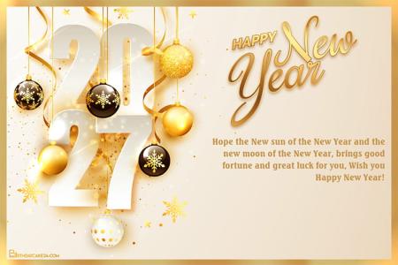 Golden Happy New Year 2027 Wishes for Everyone in Your Life
