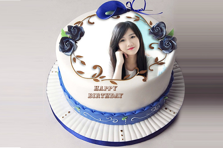 happy birthday cake with name and photo edit online free |  cakedayphotoframes