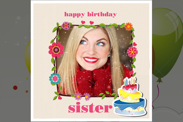 Frame Happy Birthday Sister Online