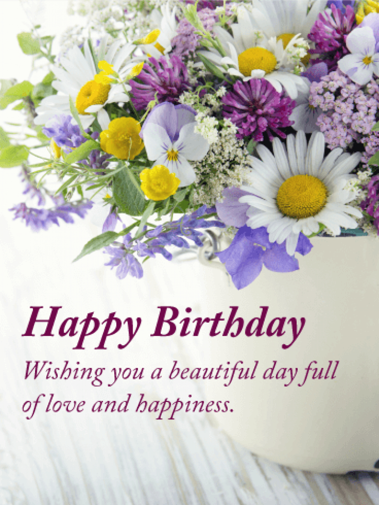 Share with you the most beautiful and happy birthday greetings