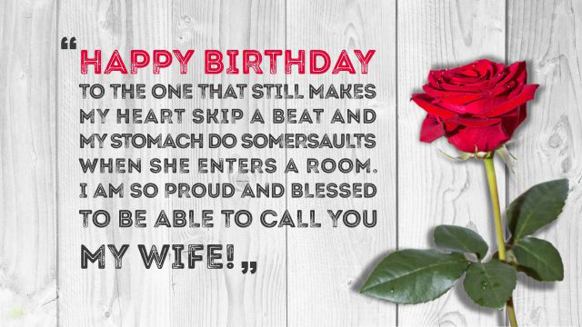 Happy birthday wishes for Wife !