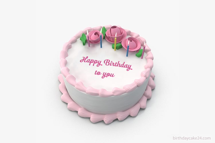 Birthday cake with  wish