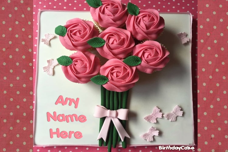 Birthday Flower Cupcake of Name Generator