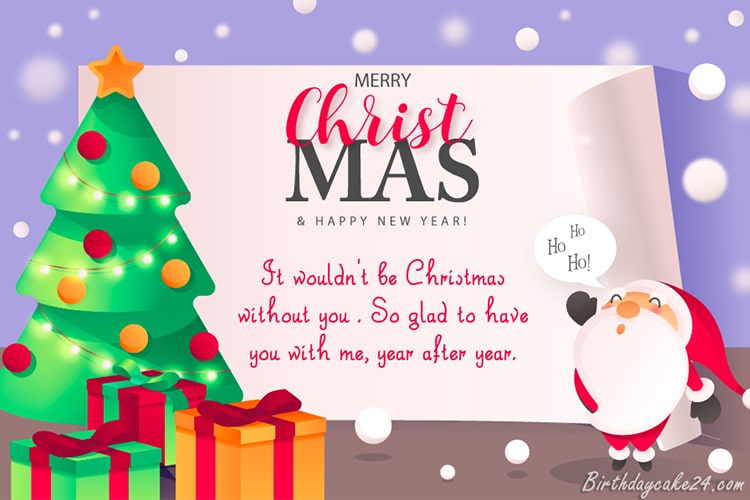 Merry Christmas Wishes and Messages Card