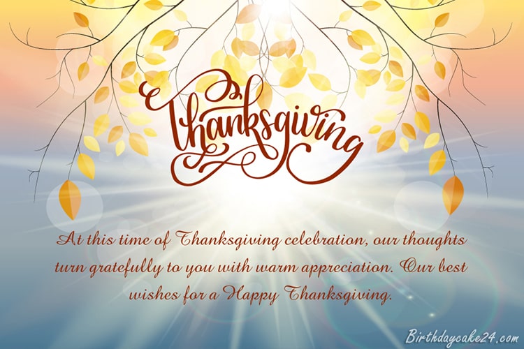 Write Greetings and Wishes on Thanksgiving Card