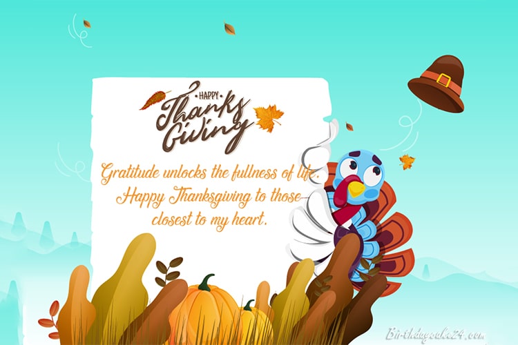 Latest Thanksgiving Greeting Cards With Wishes