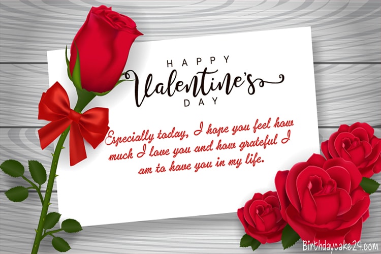 Happy Rose Valentine's Day Greeting Cards