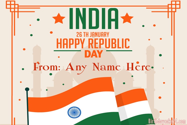 Happy Republic Day India Wishes With My Name