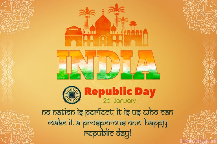 Make Republic Day 26 January Greeting Cards Online