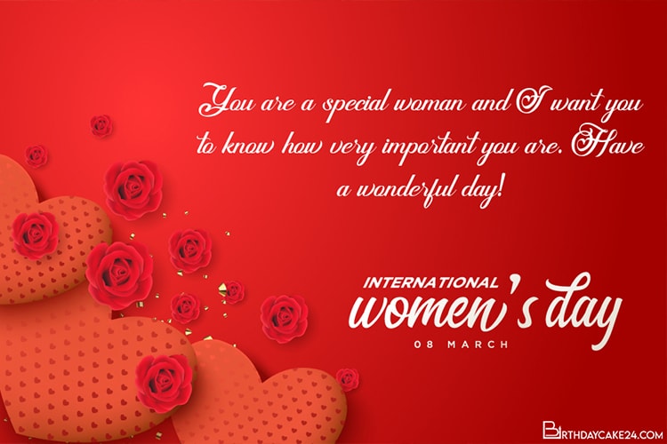Free International Women's Day Customizable Greeting Card