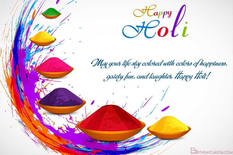 Holi Festival Cards India With Your Wishes