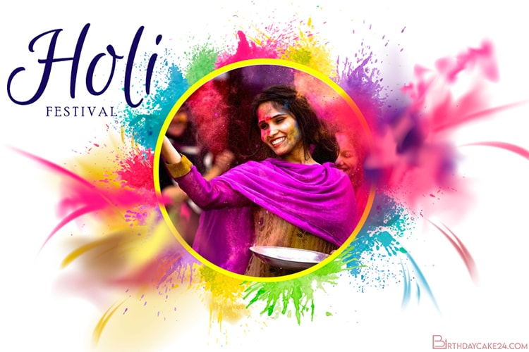 Holi Festival of Colors 2023 Photo Frame Editor