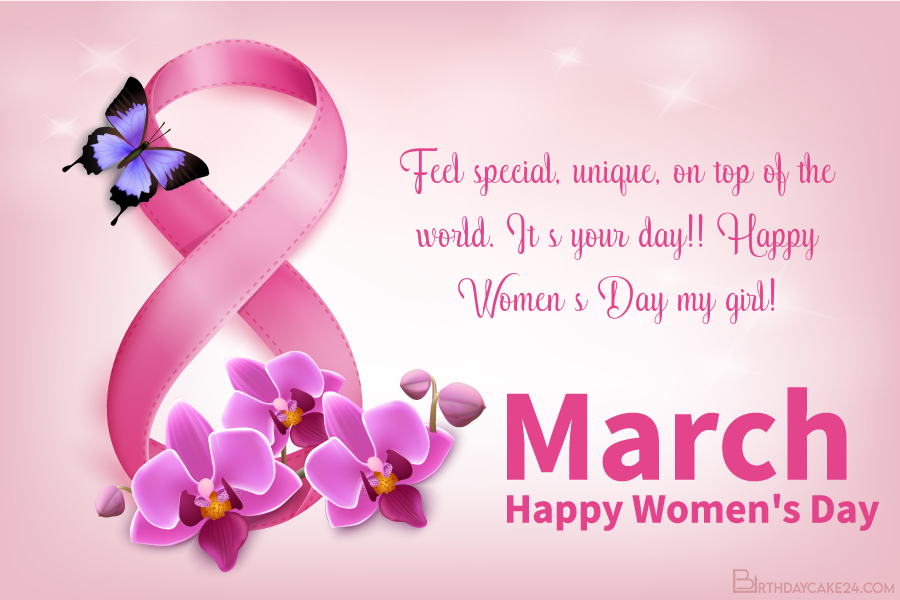 March 8 Card - Collection of Beautiful International Women's Day Wishes Cards