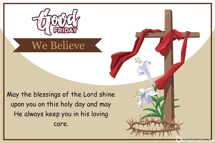 Happy Holy Week Greeting Cards Maker Online