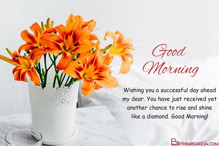 Amazing Good Morning Wishes Card Maker Online