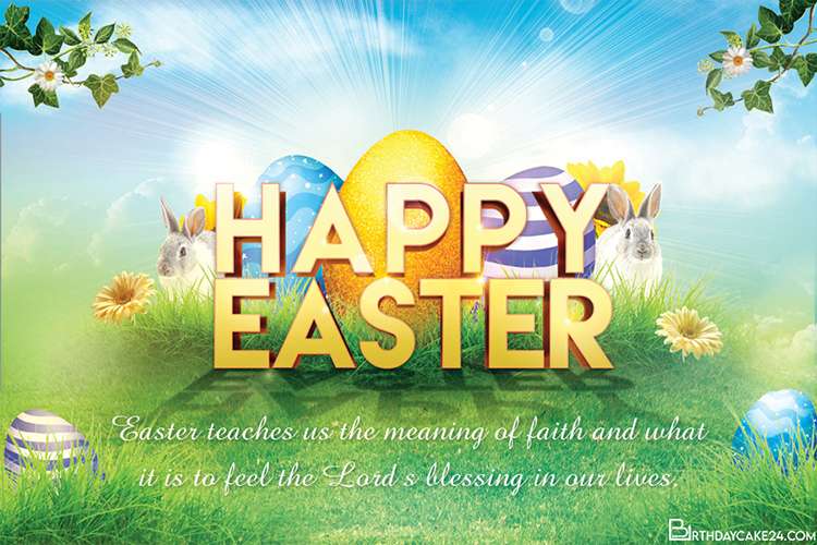 Personalize Your Own Easter Greeting Card Images
