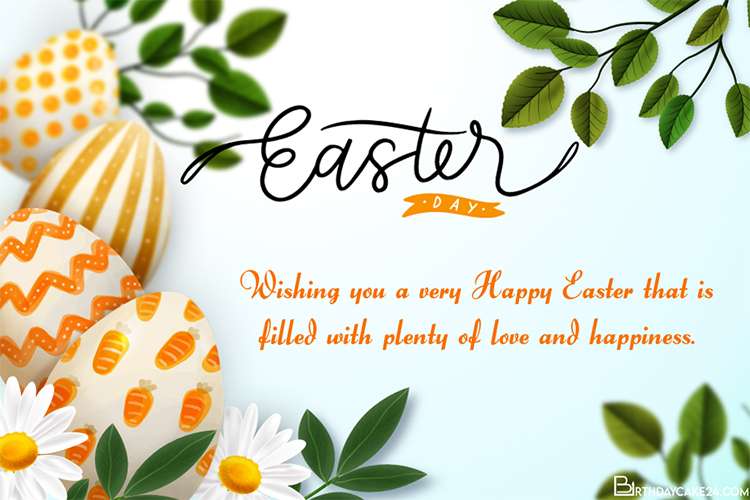 Realistic Happy Easter Greeting Cards Images