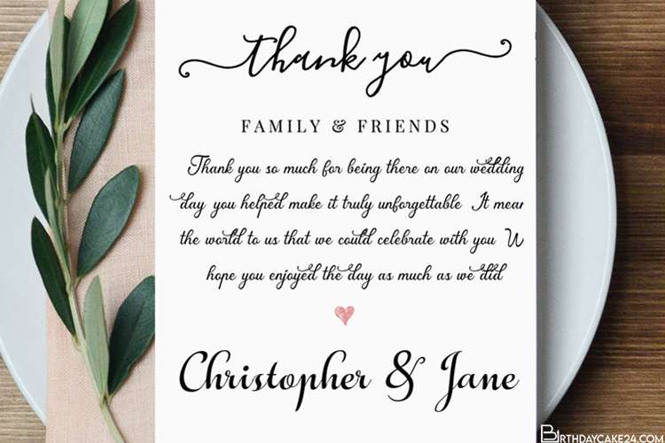 Customize Your Own Wedding Thank You Cards