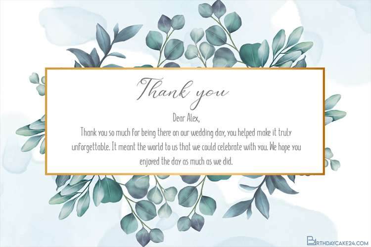 wedding thank you cards