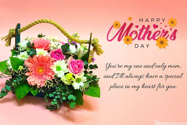 Fresh Flower Mother's Day Card Free Download