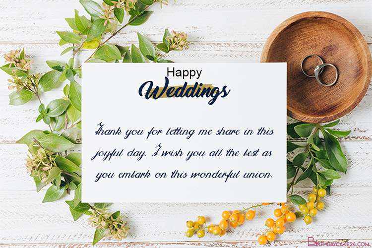 congratulations on your wedding card