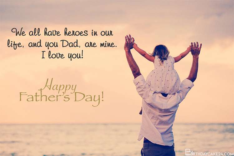 For My Special Daddy On Fathers Day Card With All My Love