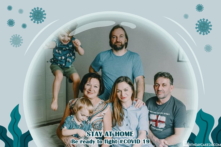 Stay At Home - Stay Safe Photo Frame