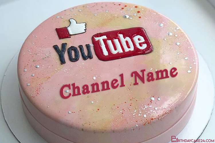 Like Youtube Logo Cake With Your Name