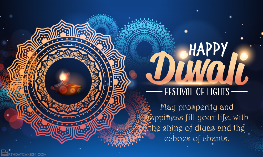 Happy Diwali Hindu Festival Greeting Card