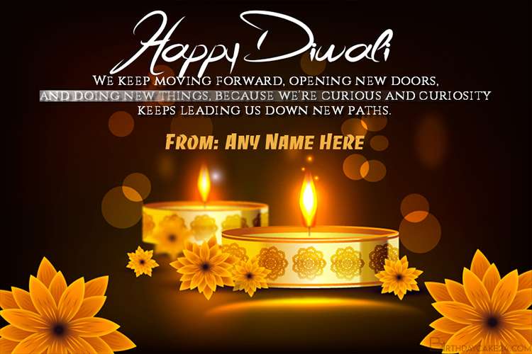 Free Download Happy Diwali Card With Name Edit