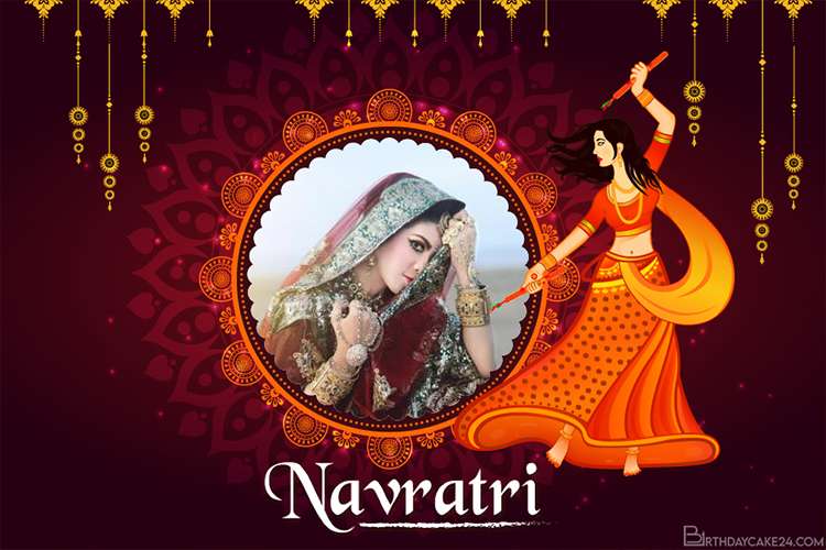 Make Navratri Photo Frames Online in India