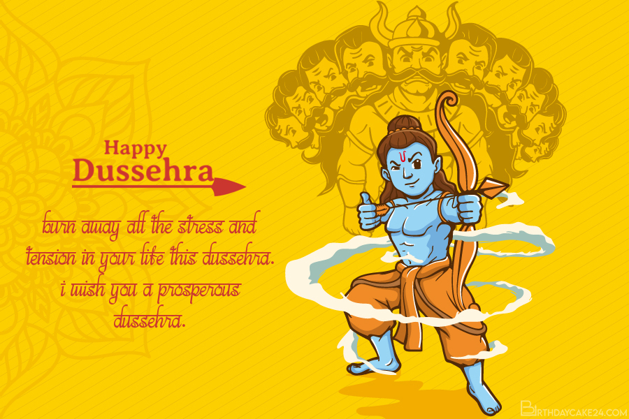 customizable design templates for dussehra card for dussehra card