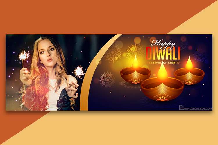 Happy Diwali Facebook Cover Photo Frames