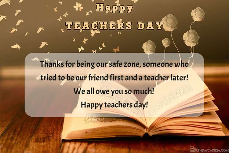 5 Oct Teachers Day Greetings Card Online Creator