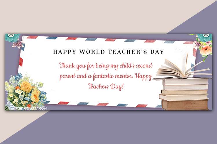 Customize Teacher's Day Facebook Cover Photo Templates