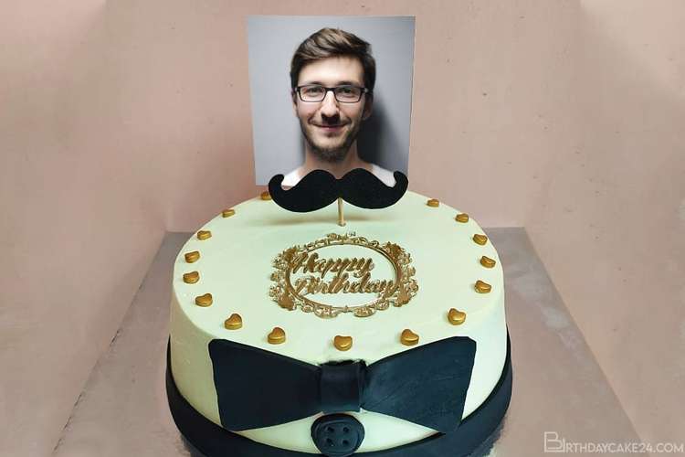 Birthday Cake for Husband/ Boyfriends/ Boss With Photo Edit