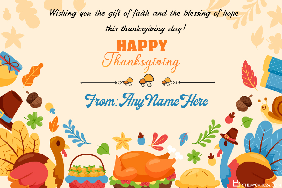 write-your-name-on-thanksgiving-wishes-card-online