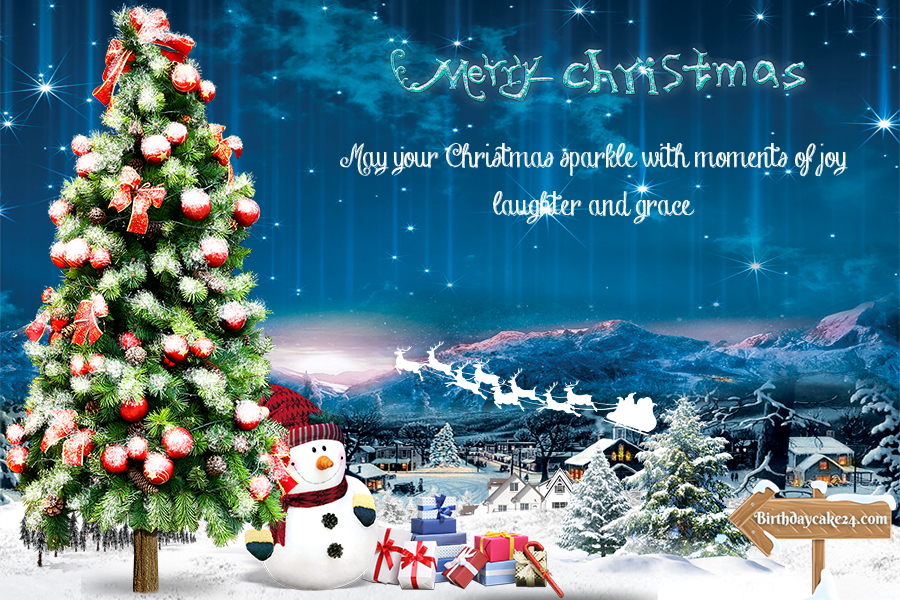 Make Your Own Winter Merry Christmas Cards With Free Online