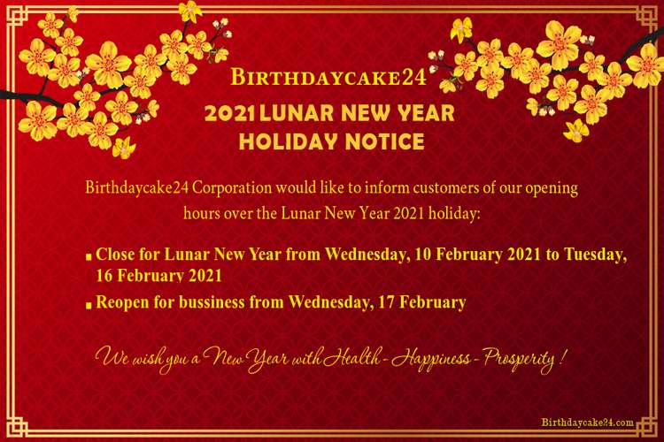 Lunar New Year 2021 Holiday Notice To Customer