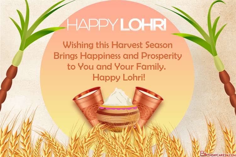 Happy Lohri Greeting Card Images Download