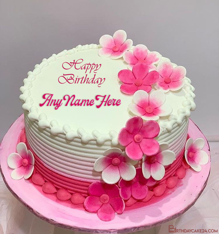 Birthday Cake With Name And Photo edit - birthdayphotoframes.com