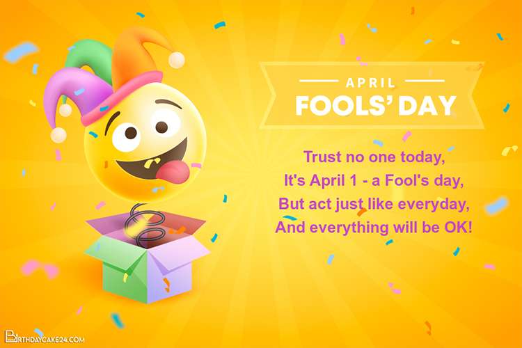 Realistic April Fools' Day Cards Online Free