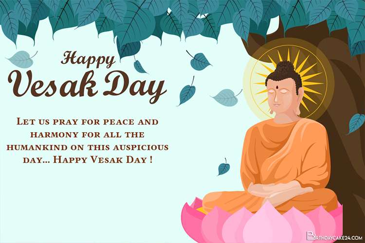 Wishing You A Blessed Vesak Day Greeting Cards