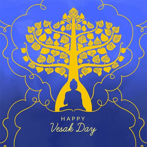 Vesak Day Or Buddha Purnima Greeting Cards