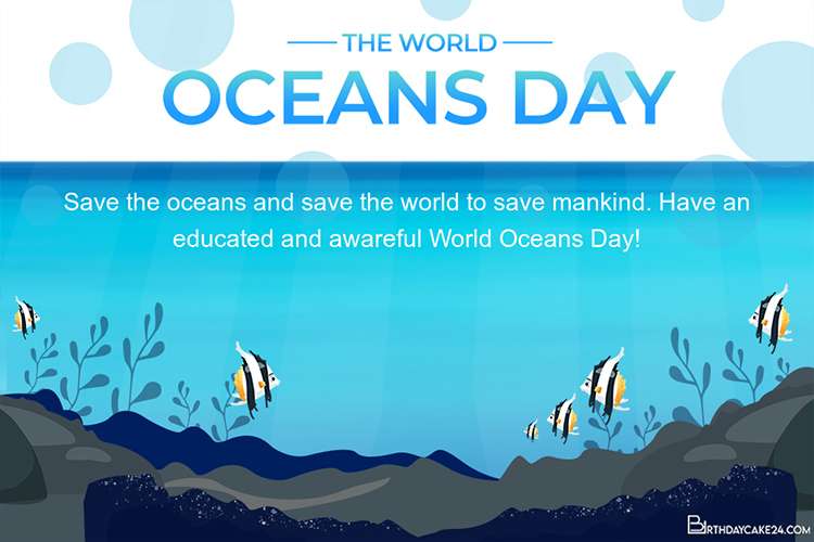 Save the Ocean - Free World Oceans Day Cards Online